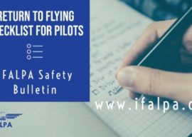 Safety Bulletin : Return to Flying Checklist for Pilots