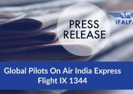 Press Release: IFALPA on Air India Express Flight IX 1344