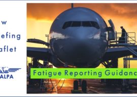 Briefing Leaflet: Fatigue Reporting Guidance