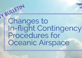 Safety Bulletin IFALPA: Changes to In-Flight Contingency Procedures for Oceanic Airspace