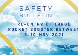 Safety Bulletin IFALPA: Re-Entry of Large Rocket Booster Between 8 and 10 May 2021