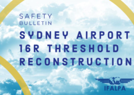 Safety Bulletin IFALPA: Sydney Airport 16R Threshold Reconstruction