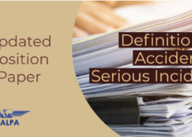 Position Paper IFALPA: Definition of Accident and Serious Incident