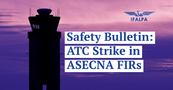 Safety Bulletin IFALPA: ATC Strike in ASECNA FIRs