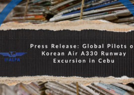 Press Release IFALPA : Global Pilots on Korean Air A330 Runway Excursion in Cebu