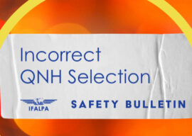 Safety Bulletin IFALPA: Incorrect QNH Selection