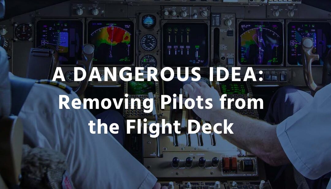 Press Release ECA/IFALPA/ALPA : Global Pilot Leaders Unite to Keep Two Pilots on the Flight Deck