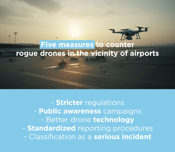 Joint Position Paper IFALPA-ECA-IFATCA: Unauthorized Flying of Drones Near Airports