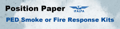 Position Paper IFALPA: PED Smoke or Fire Response Kits