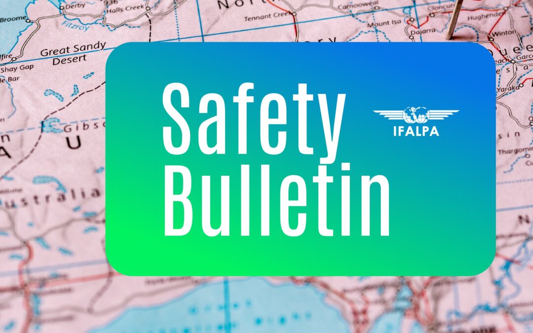 Safety Bulletin IFALPA: Aviation Rescue and Firefighting Services (ARFFS) in Australia