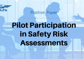 Position Paper IFALPA: Pilot Participation in Safety Risk Assessments